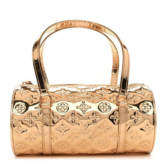 Authentic LOUIS VUITTON Limited Edition Gold Papillon Monogram Shoulder Bag LV - Picture 1 of 13